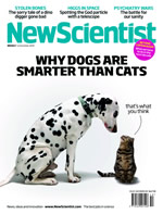 Cover of latest issue of New Scientist magazine