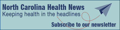 Subscribe to our newsletter - light background - navy paper airplane w/trail